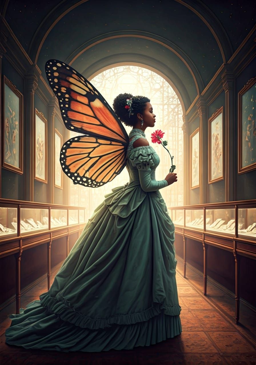 Victorian Fairy Lost in a Jewelry Store