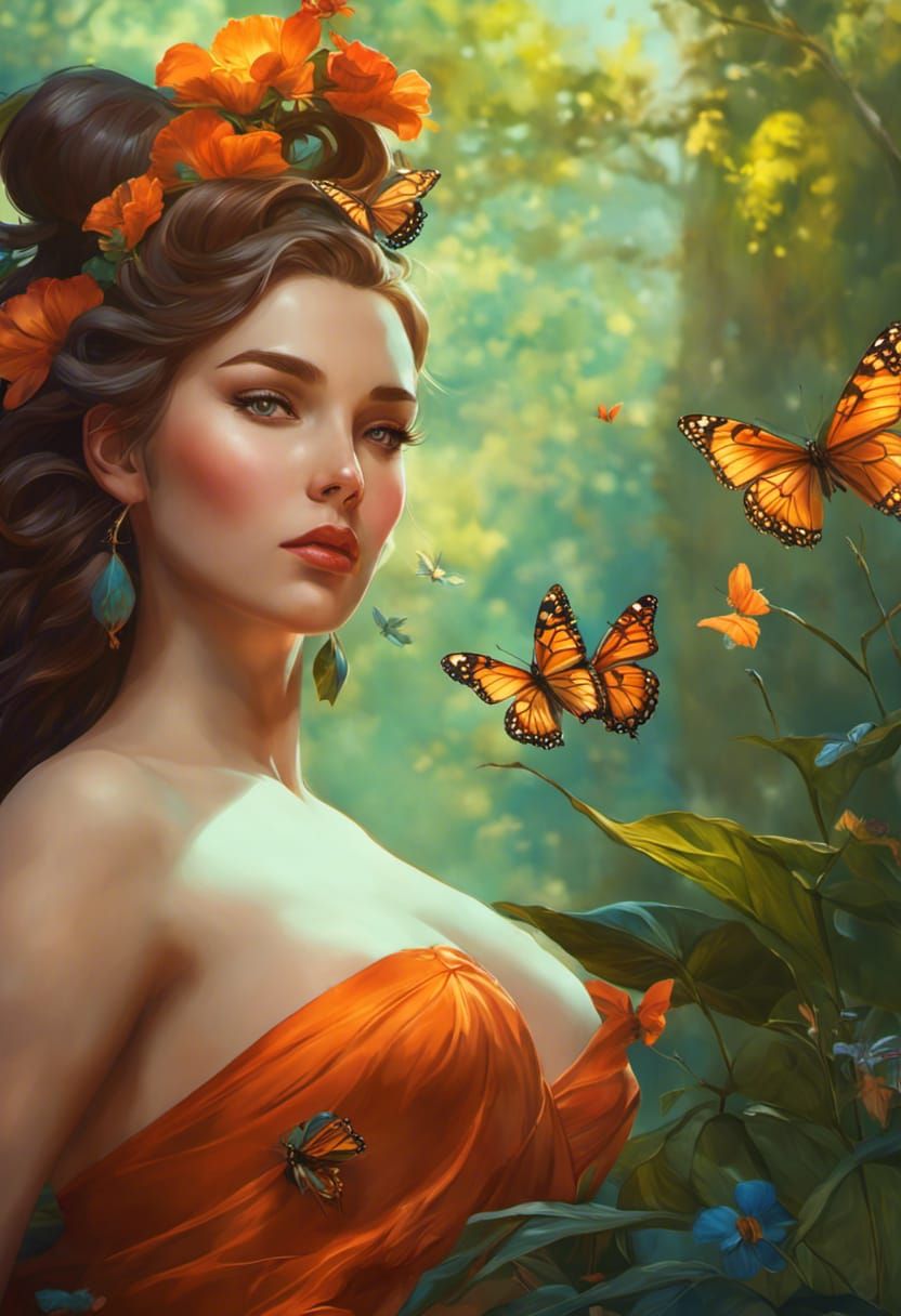 Bernadette is a real life butterfly attractant