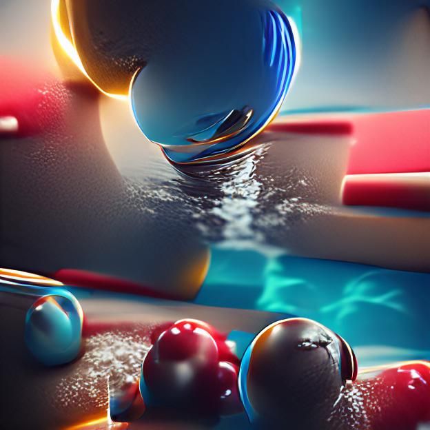 Endless Swimming Pool in 8K 3D Render
