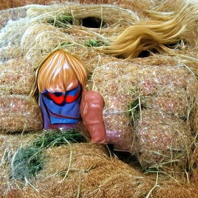 He-Man's Hymen Covered in Hay: AI Concept