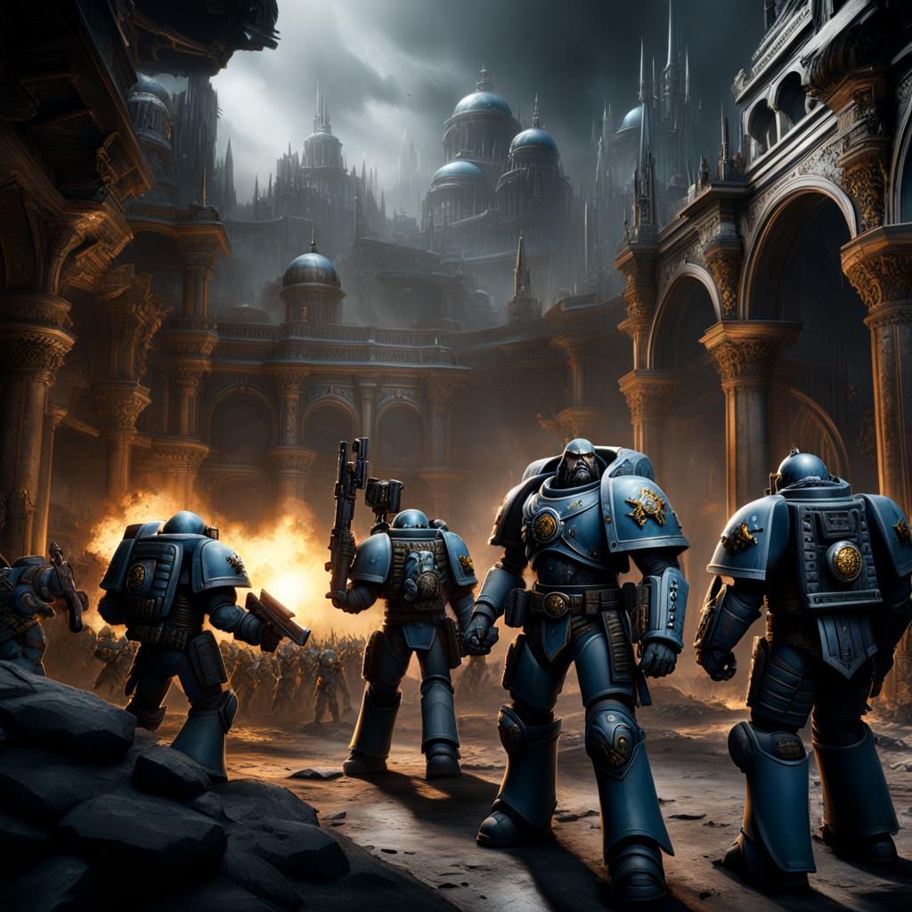 Space Wolves Chapter: Epic Digital Matte Painting