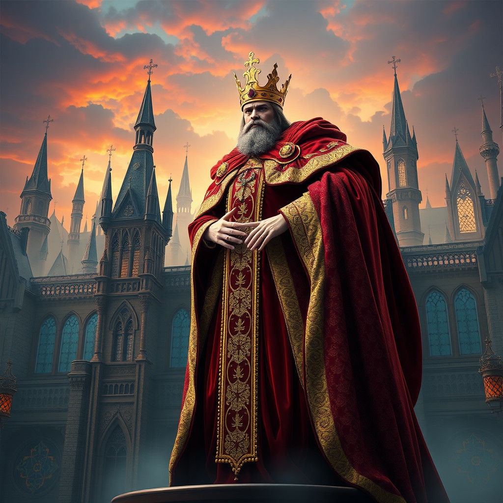 King of Beauxbatons in Cyberpunk Style