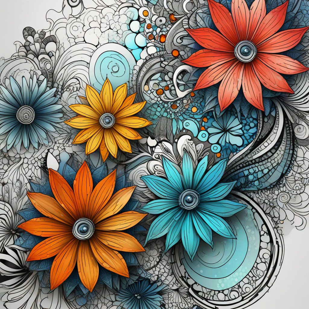 Surreal Wildflowers Radiate Ethereal Beauty in Iridescent Hu...