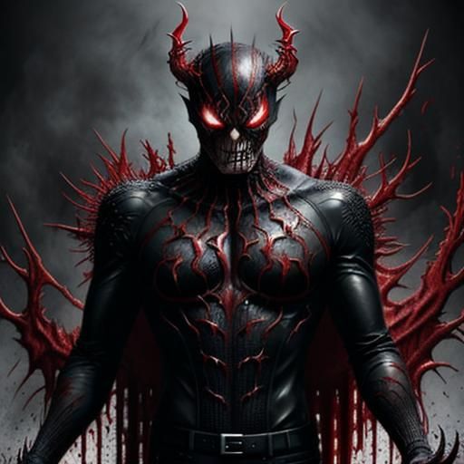 Lucifer Merged with Carnage Symbiote