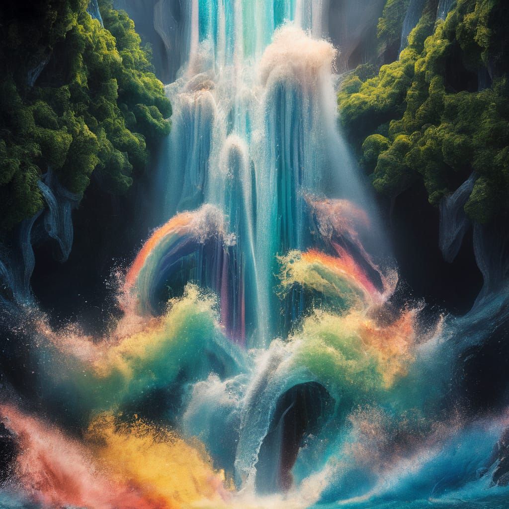 Fantastical Waterfall Matte Painting in Unreal Engine