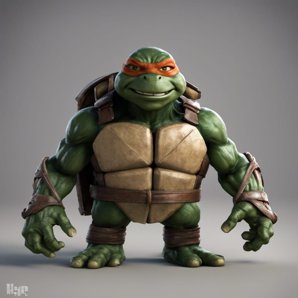Hyperrealistic Leonardo of TMNT in Unreal Engine 5