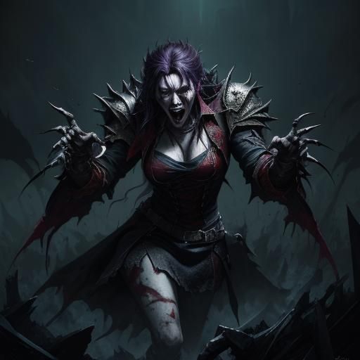 Vampire Mistress in Dark Fantasy Style