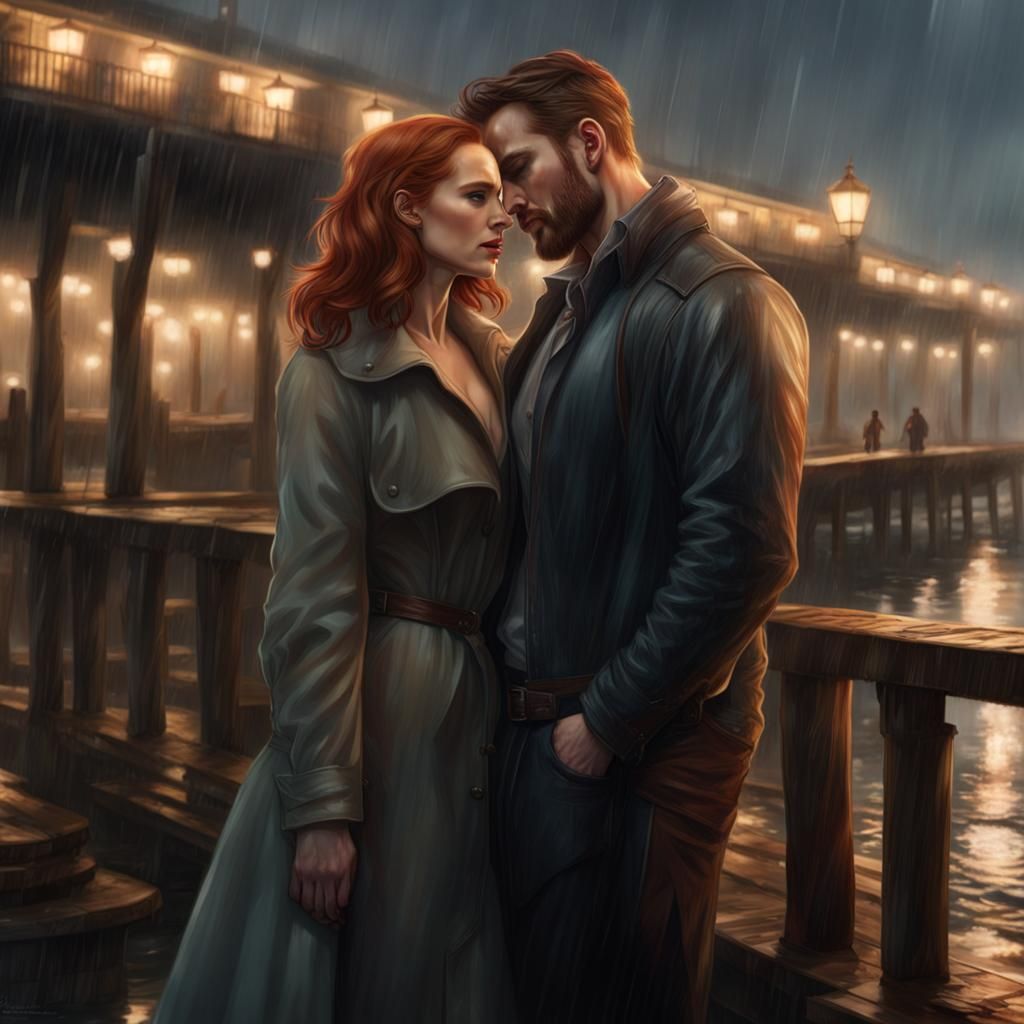 Chris Evans and Jessica Chastain: Pier Portrait