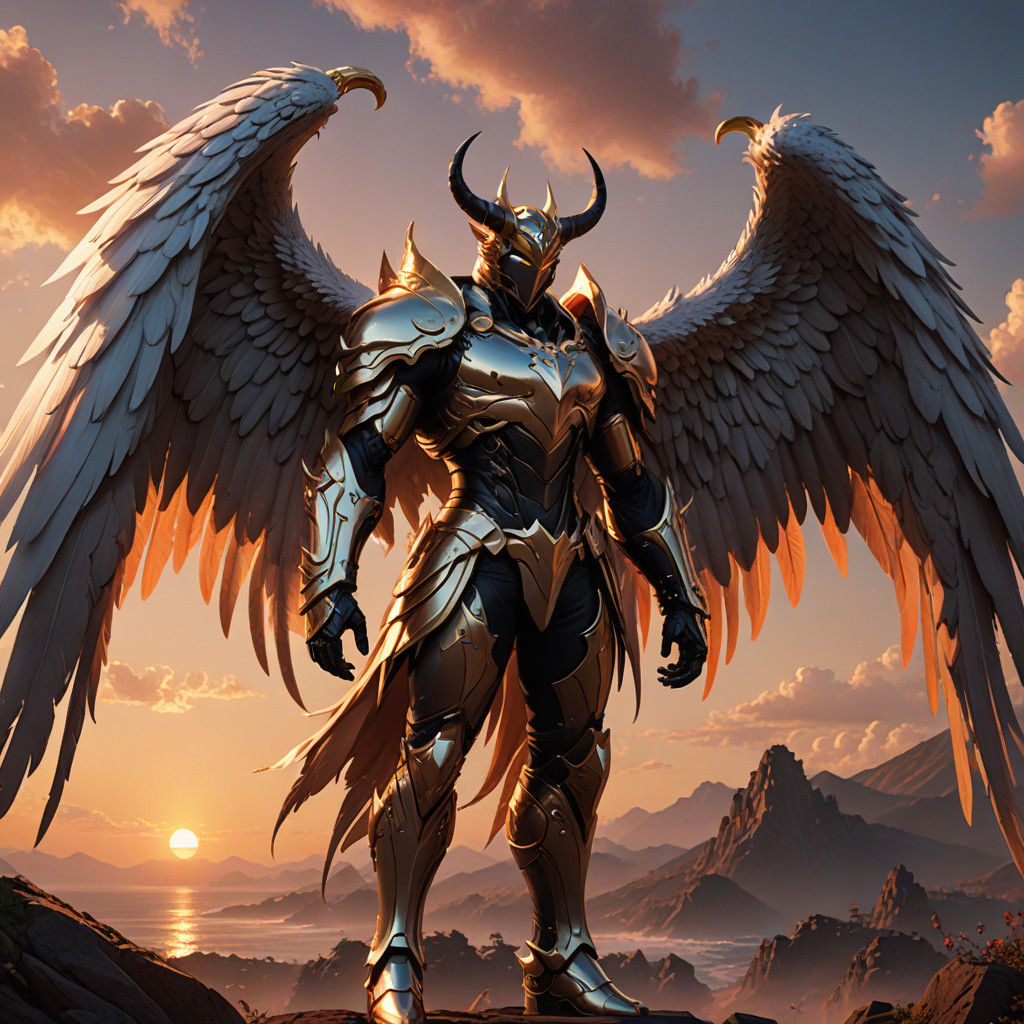 Ethereal Heroes Stand United in Golden Light