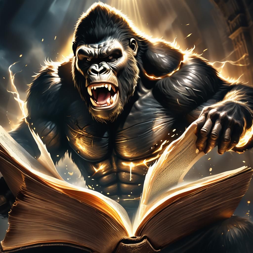 King Kong Emerges from Divine Bible: Fantasy Art