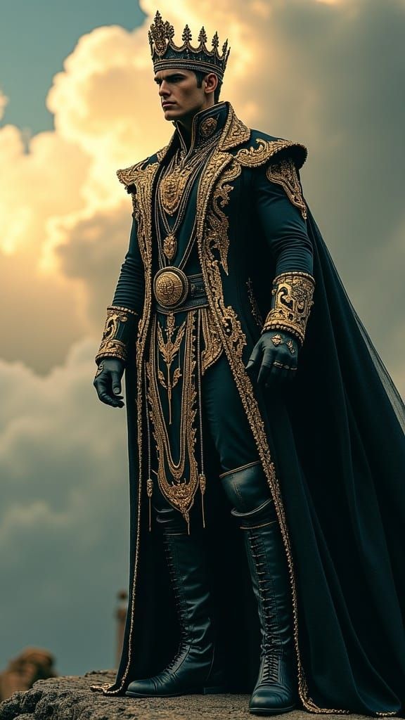 Majestic Lord of the Skies in Regal Baroque Attire