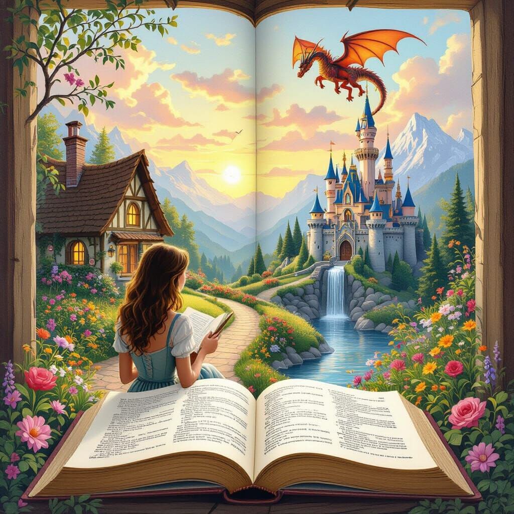 Enchanted Book Reveals Fairy-Tale Landscape