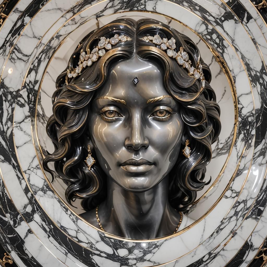Sphere with Woman's Face Inside