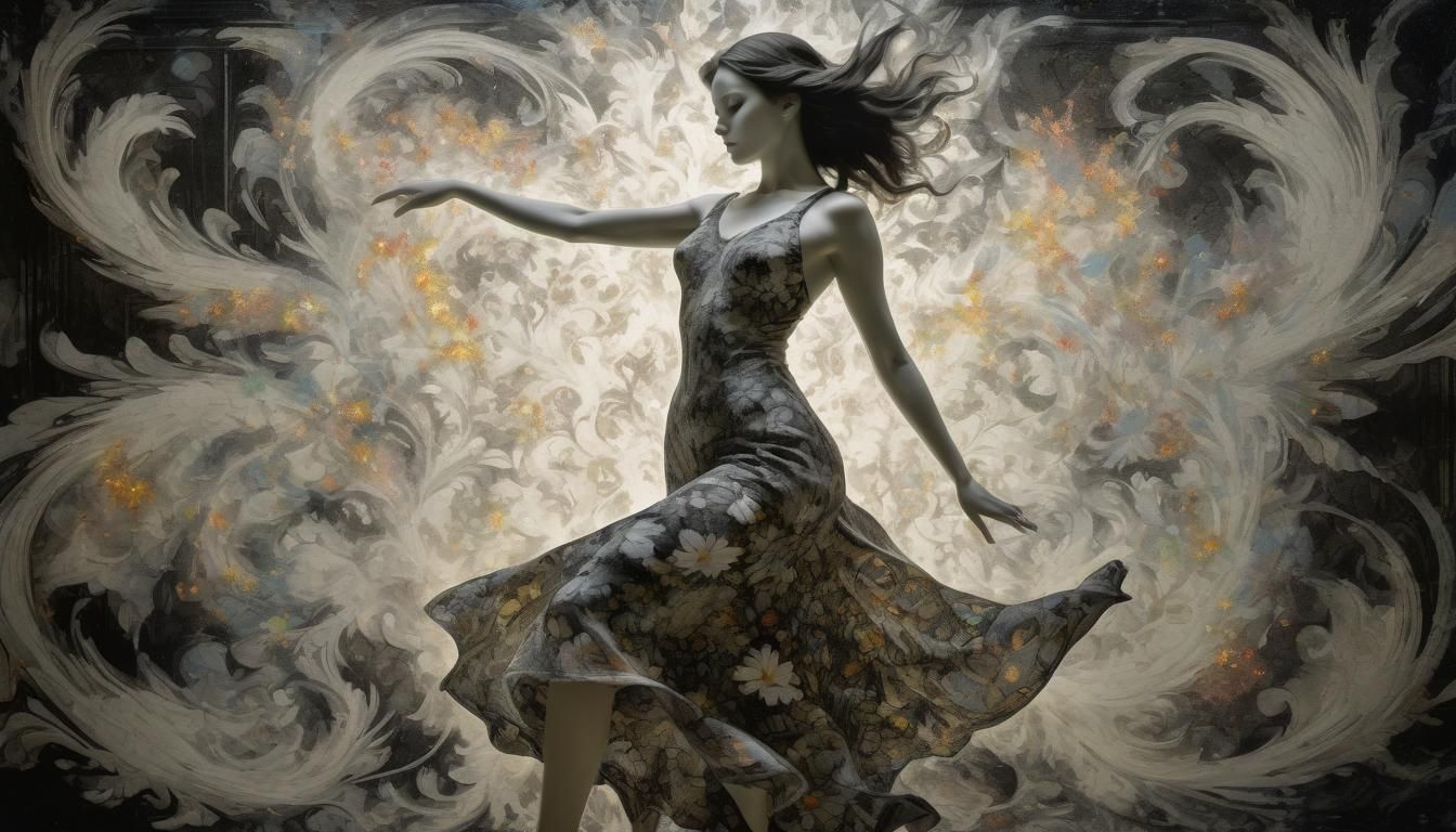 Exploding Fluids: A Dancing Woman in Fractal Art