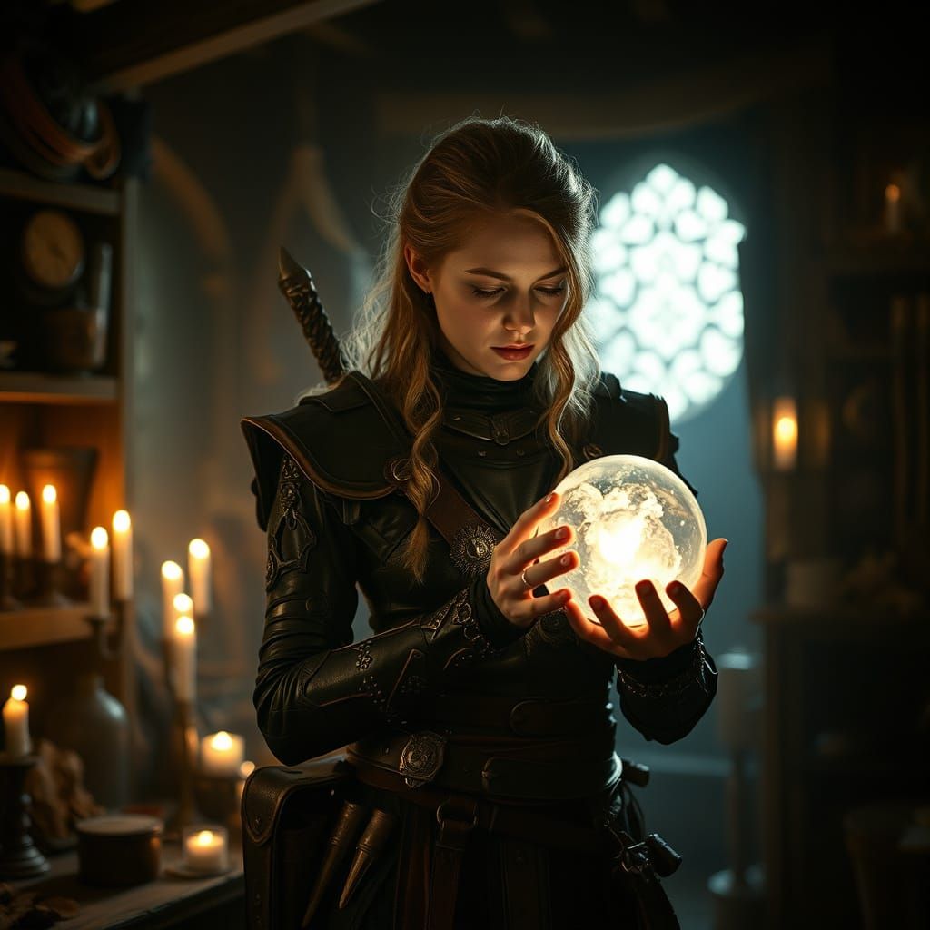 Ethereal Artificer Unveils Ancient Secrets in a Dimly Lit Wo...