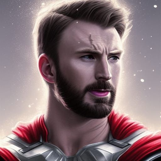 Thor Portrait: Hyperdetailed Art by Rutkowski, Artgerm