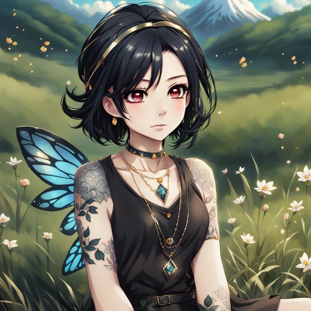 Chibi Fairy Portrait in Anime Style