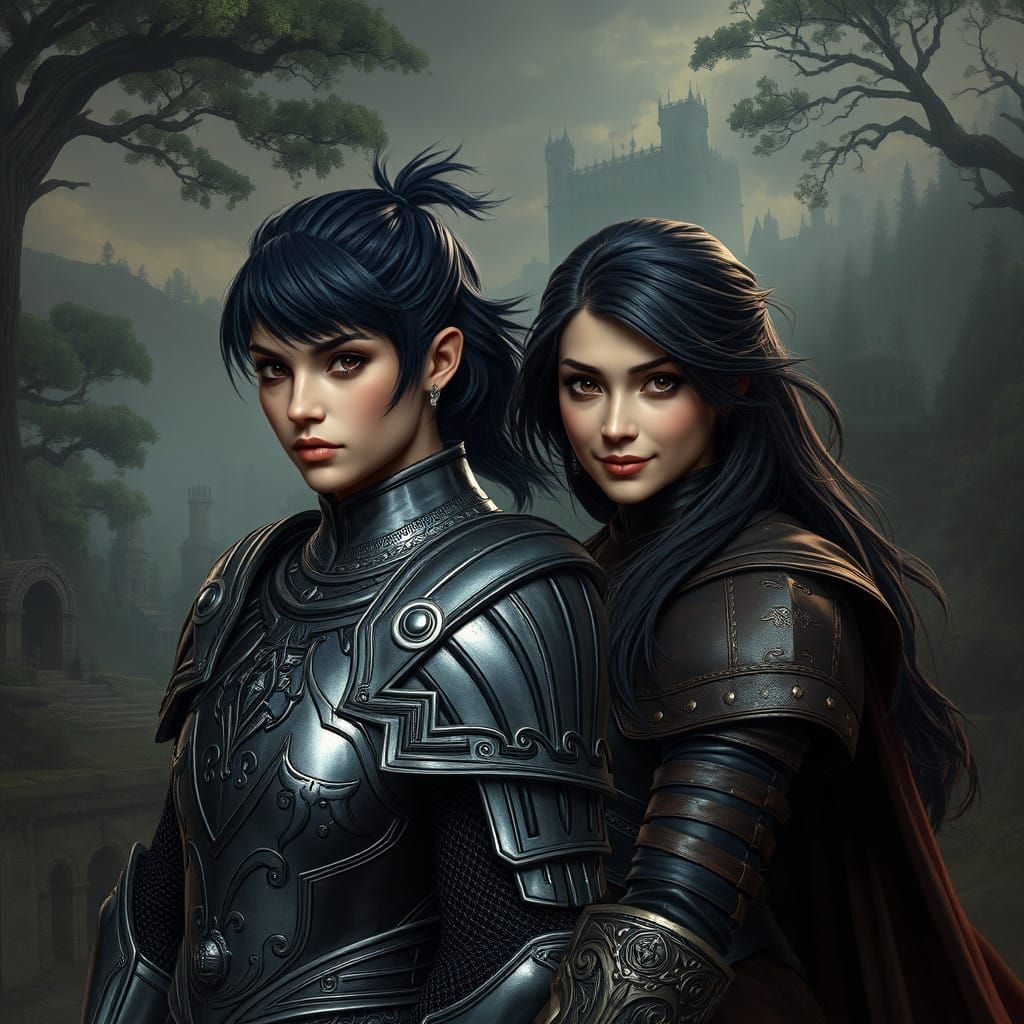 Sisters of Wonder: Fantasy Twins in Silver and Leather