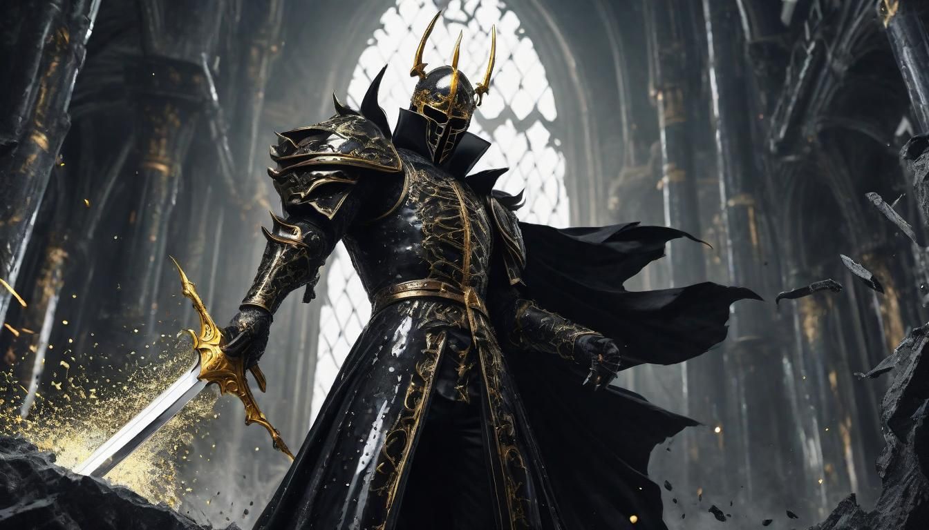 Dark Lord Shatters Glass Castle with Greatsword