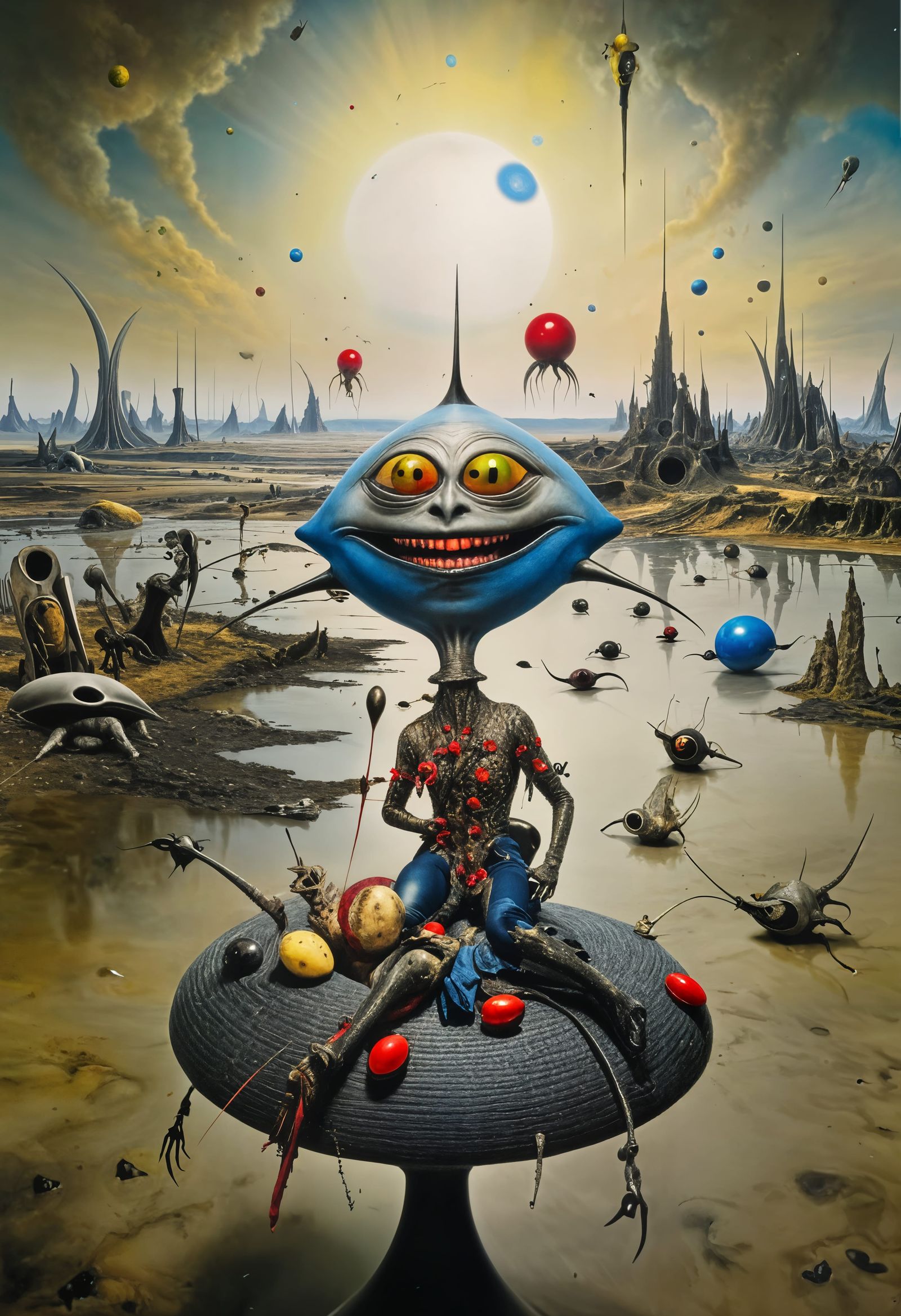 Exotic Aliens Fine Dining in Surreal Setting