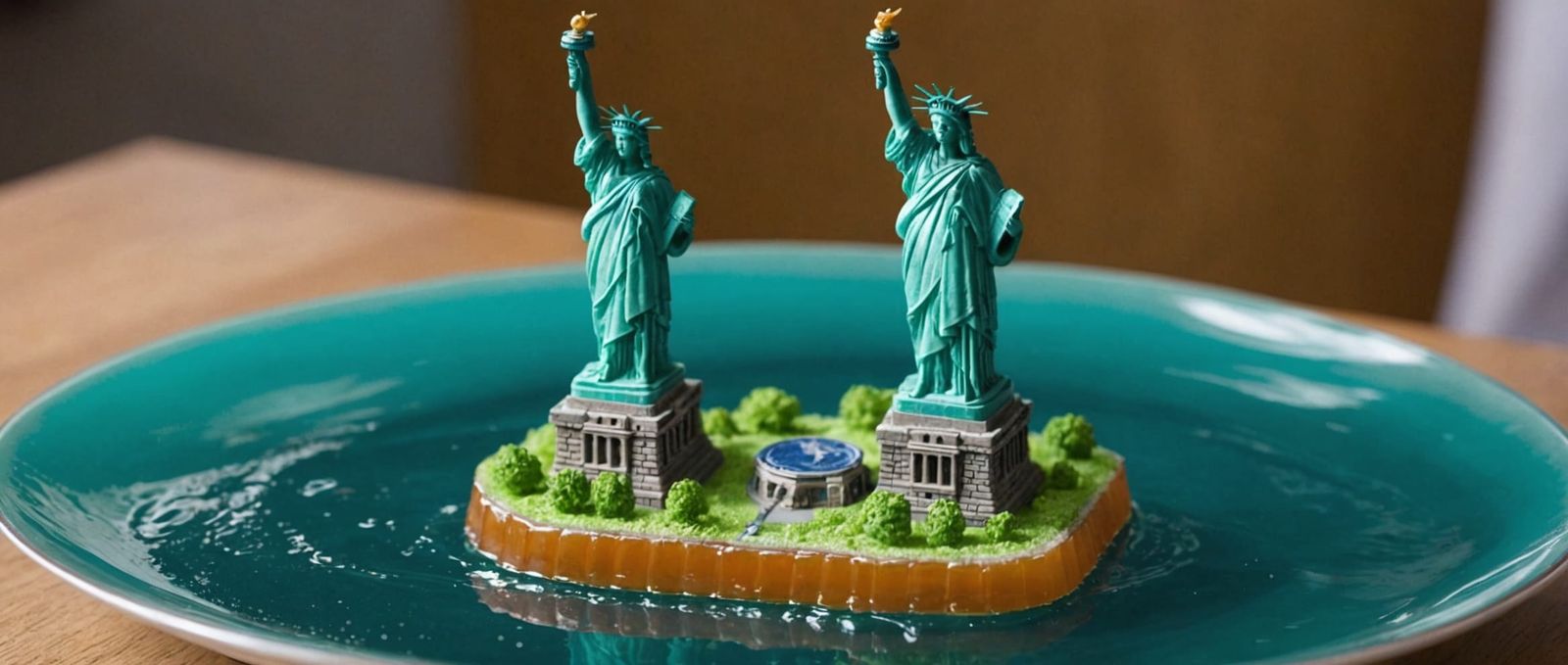 Jelly Statue of Liberty: A Famous Landmark Reimagined