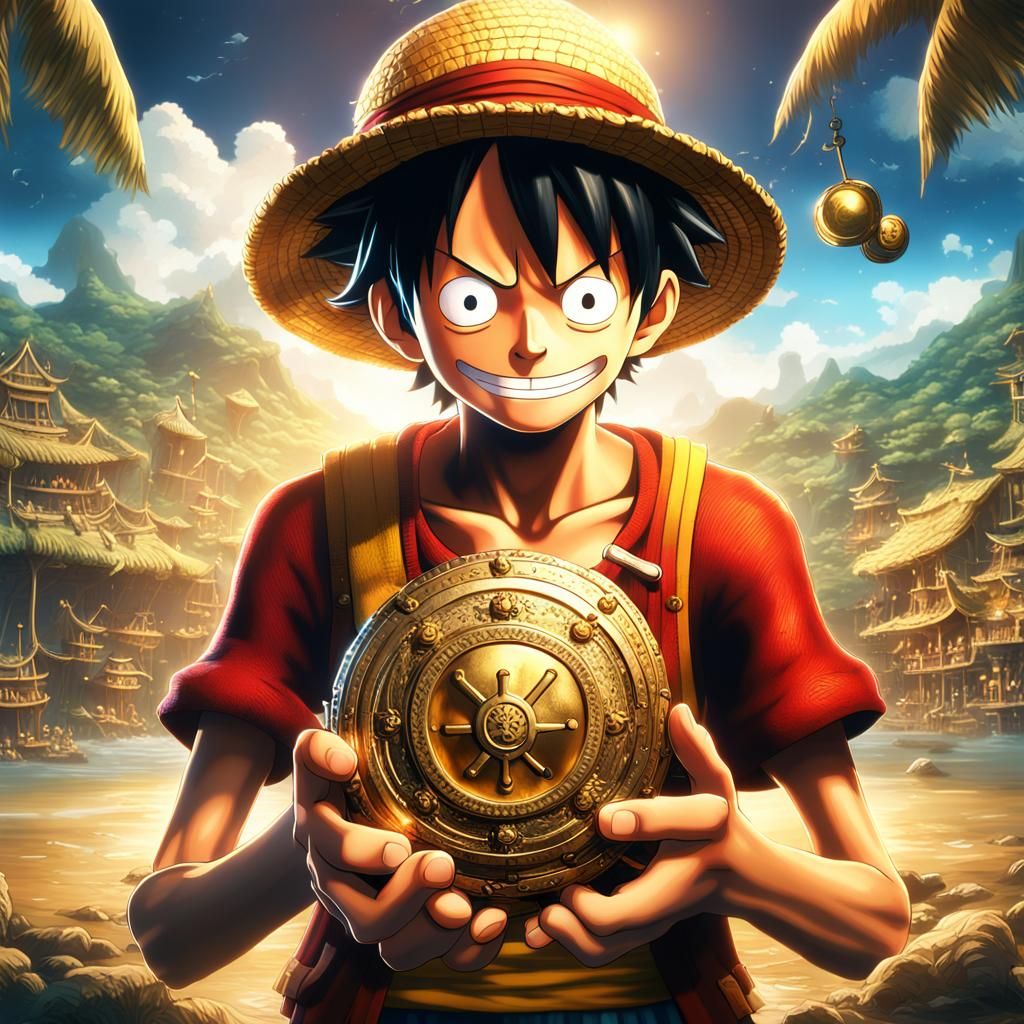 Monkey D. Luffy with One Piece Treasure