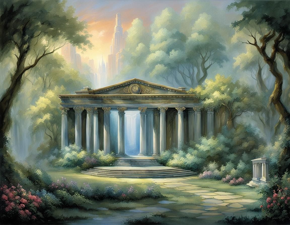 Electra Stage Set Design in Ancient Greek Aesthetic