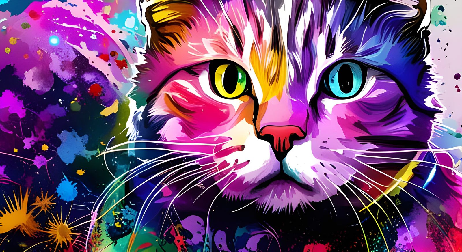 Big Chungus Cosmic Cat Wallpaper