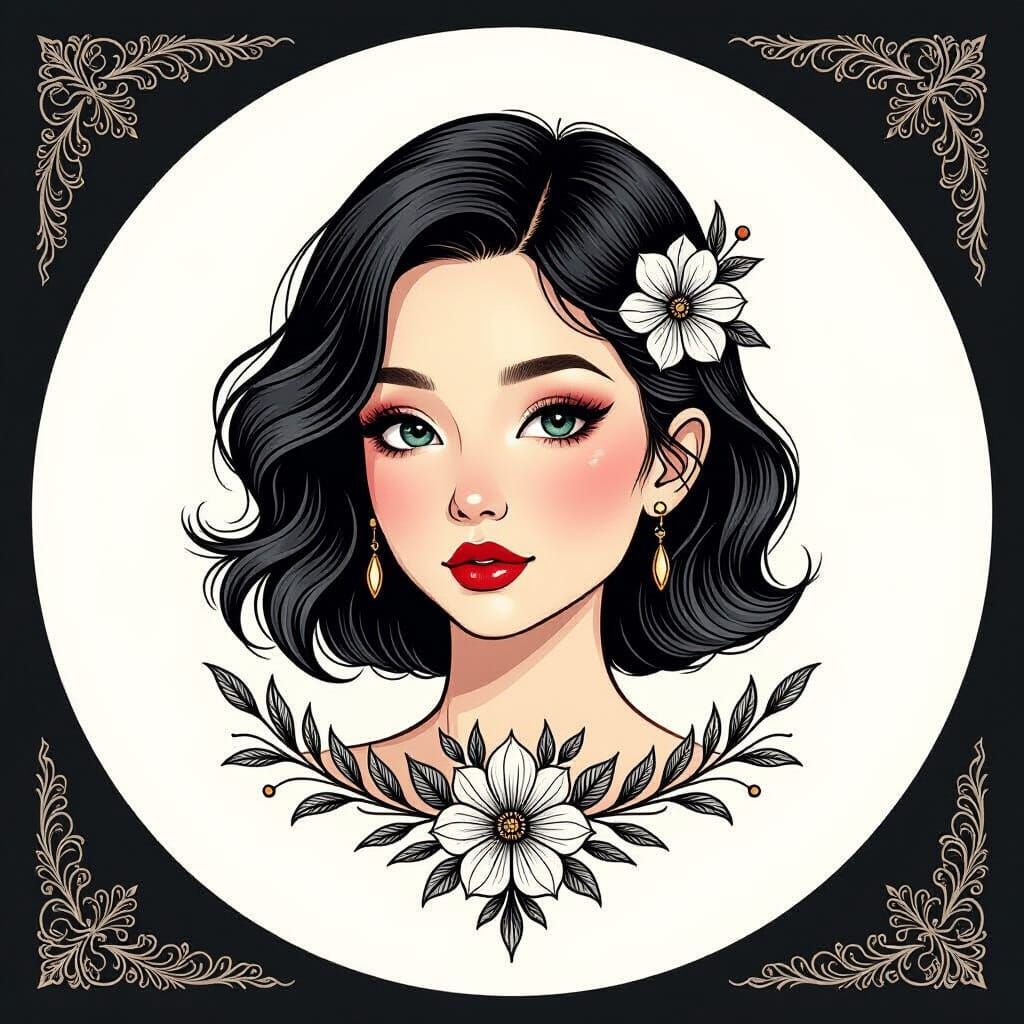 Minimalist Tattoos with Bold Designs in Manga Style