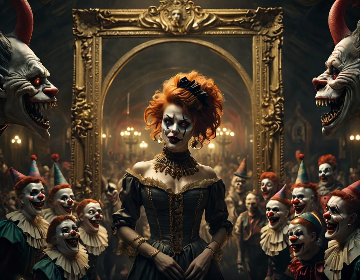 Baroque Circus Freak Show in Digital Matte Painting