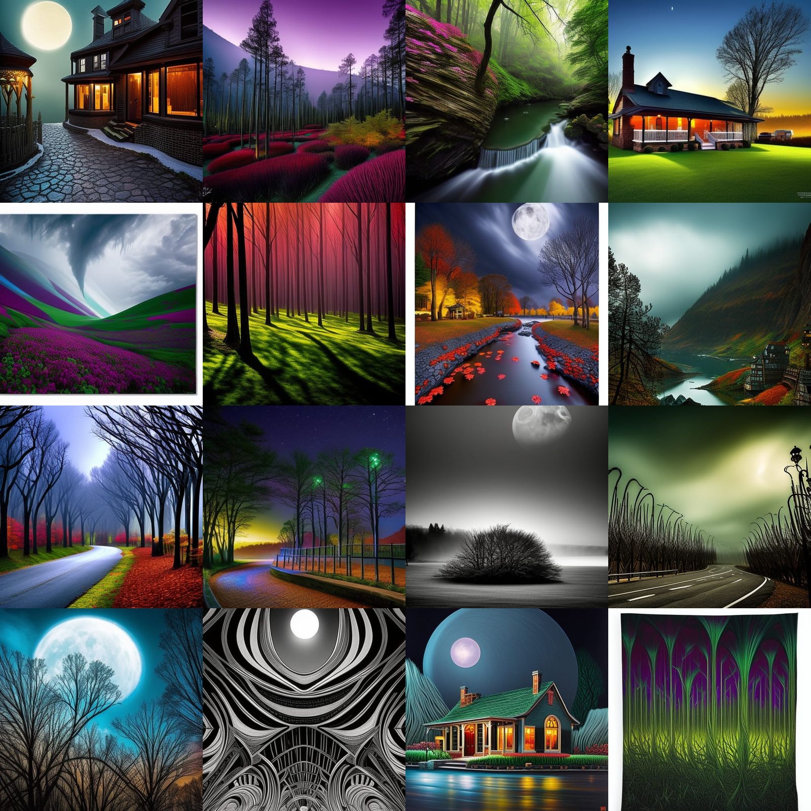 McDonald's in Neo-Impressionist Comic Book Style