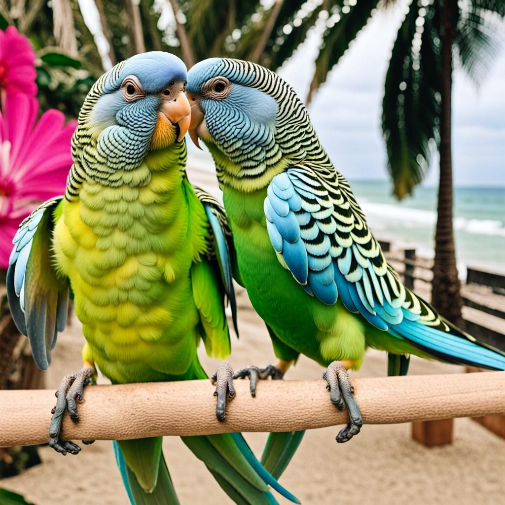 Parakeet Amongst Emoji Chaos