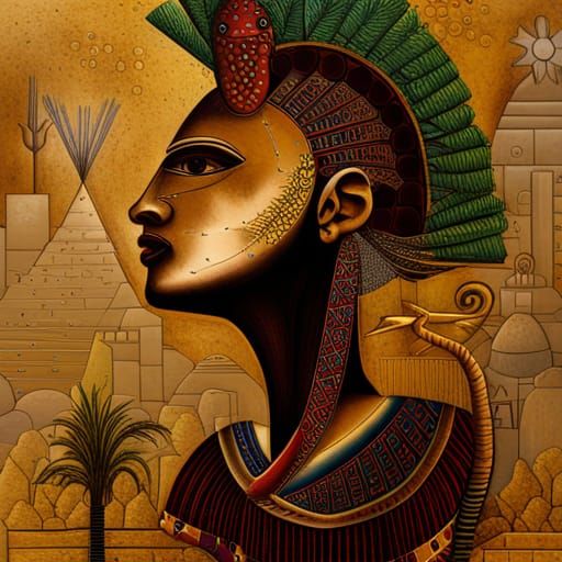 Enchanting Ancient Egypt: Mixed Media Digital Art