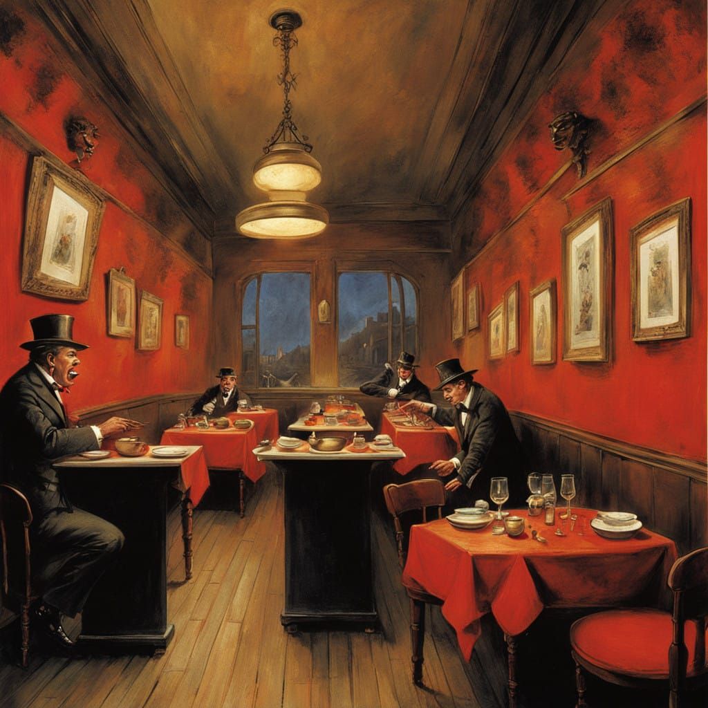 Waiter Confronts a Demon in Spicy Soup