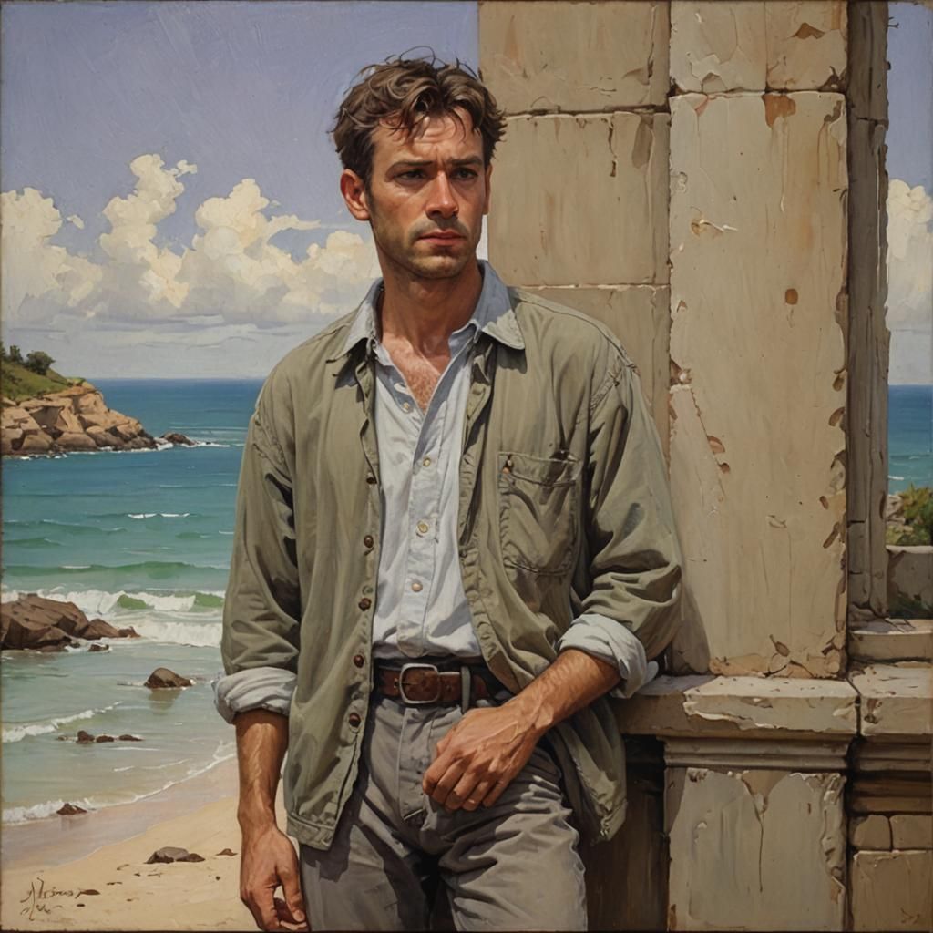 Casual Glance as Oil Painting