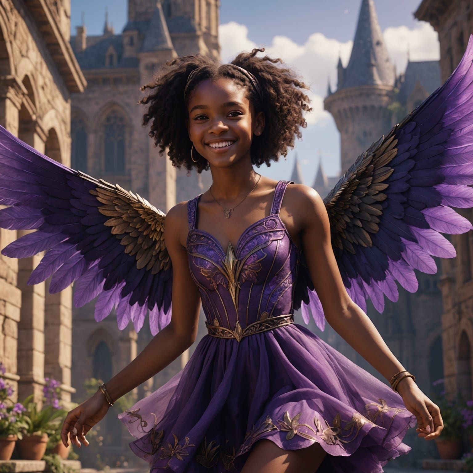 Girl with Wings: Fantasy Concept Art