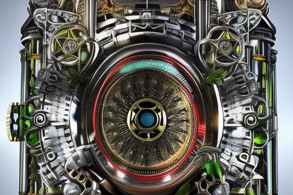Steampunk Sonic Screwdriver Hyperrealistic Masterpiece