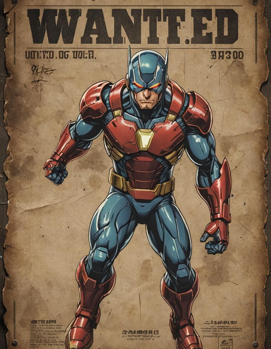 "Ultra Man" wanted poster