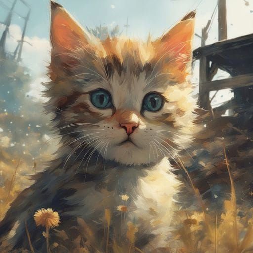 Adorable Kitten Generated by AI