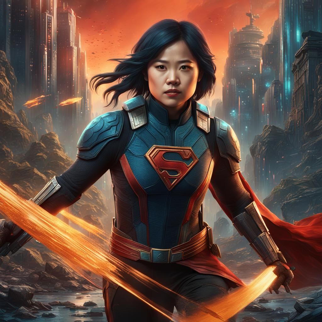 Kelly Marie Tran as Superhero: Fantasy Concept Art