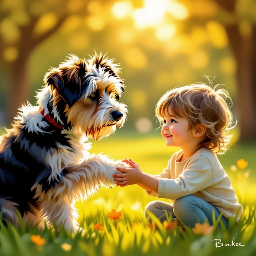 Heartwarming Dog and Child Park Encounter