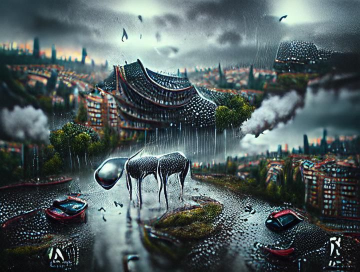 Surreal Rain Matte Painting in 8k Resolution