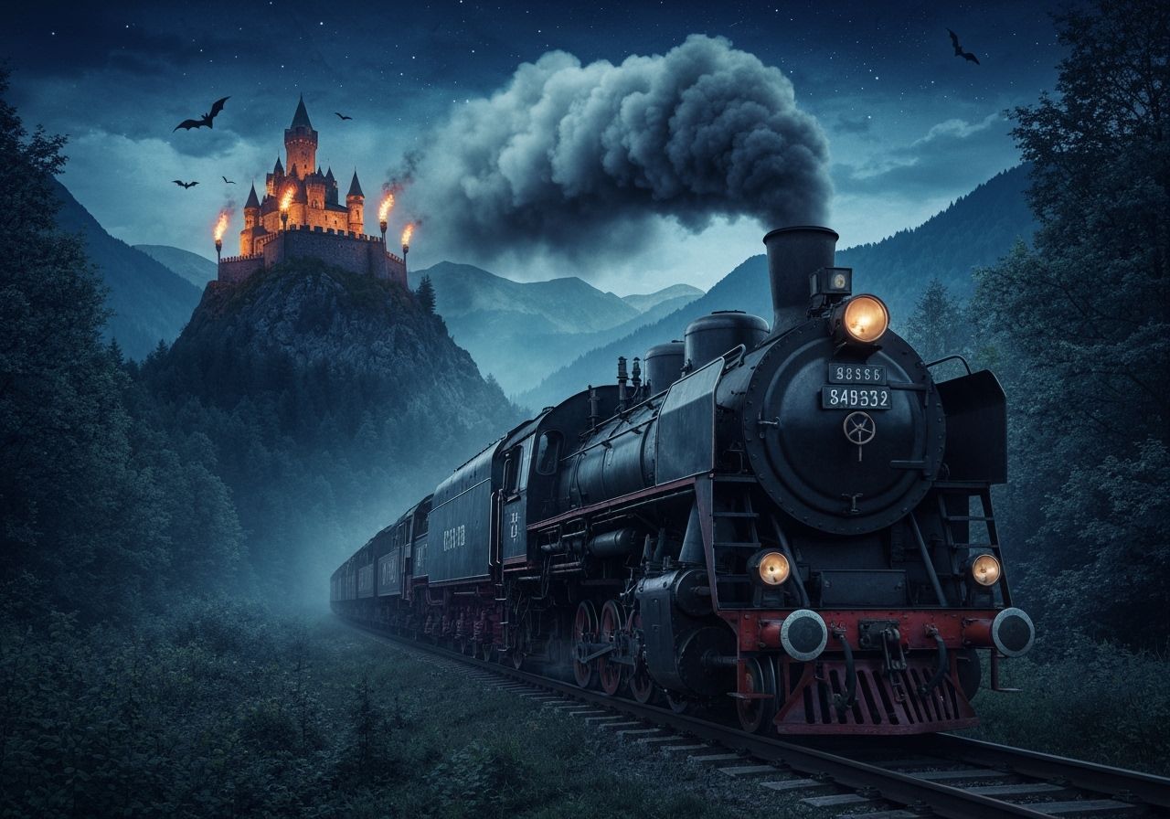 Spooky Steam Train Journeys Through Carpathian Mountains