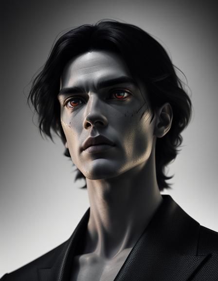 Renaissance Horror: Man with Blood-Red Eyes