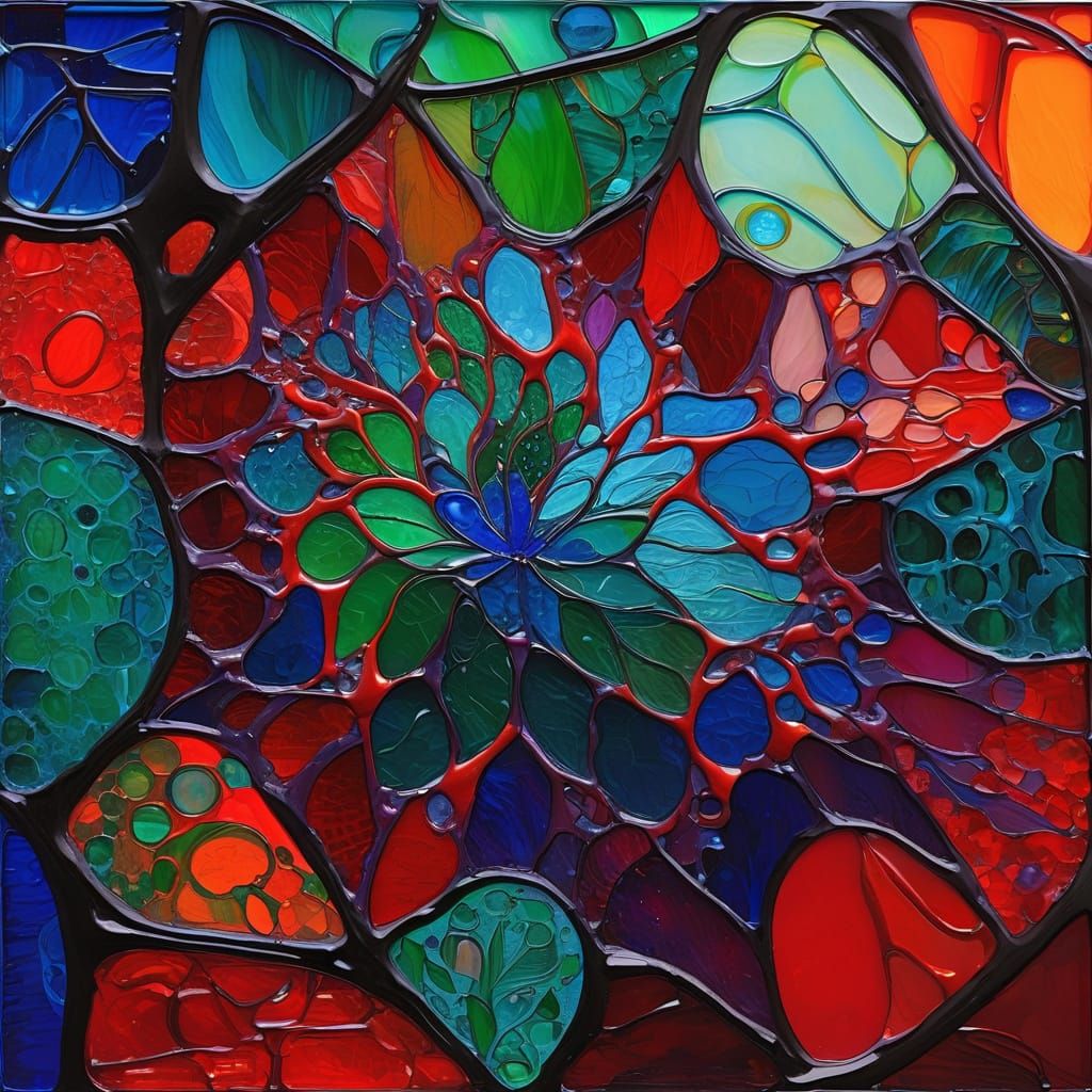 Pointillist Manhattanite in Minimalist Style