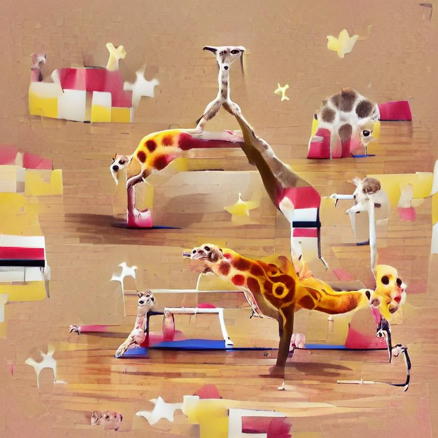 Gymnastic Giraffe: An AI Interpretation