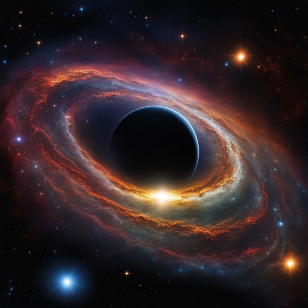 Alien Galaxy in Swirling Cosmic Display