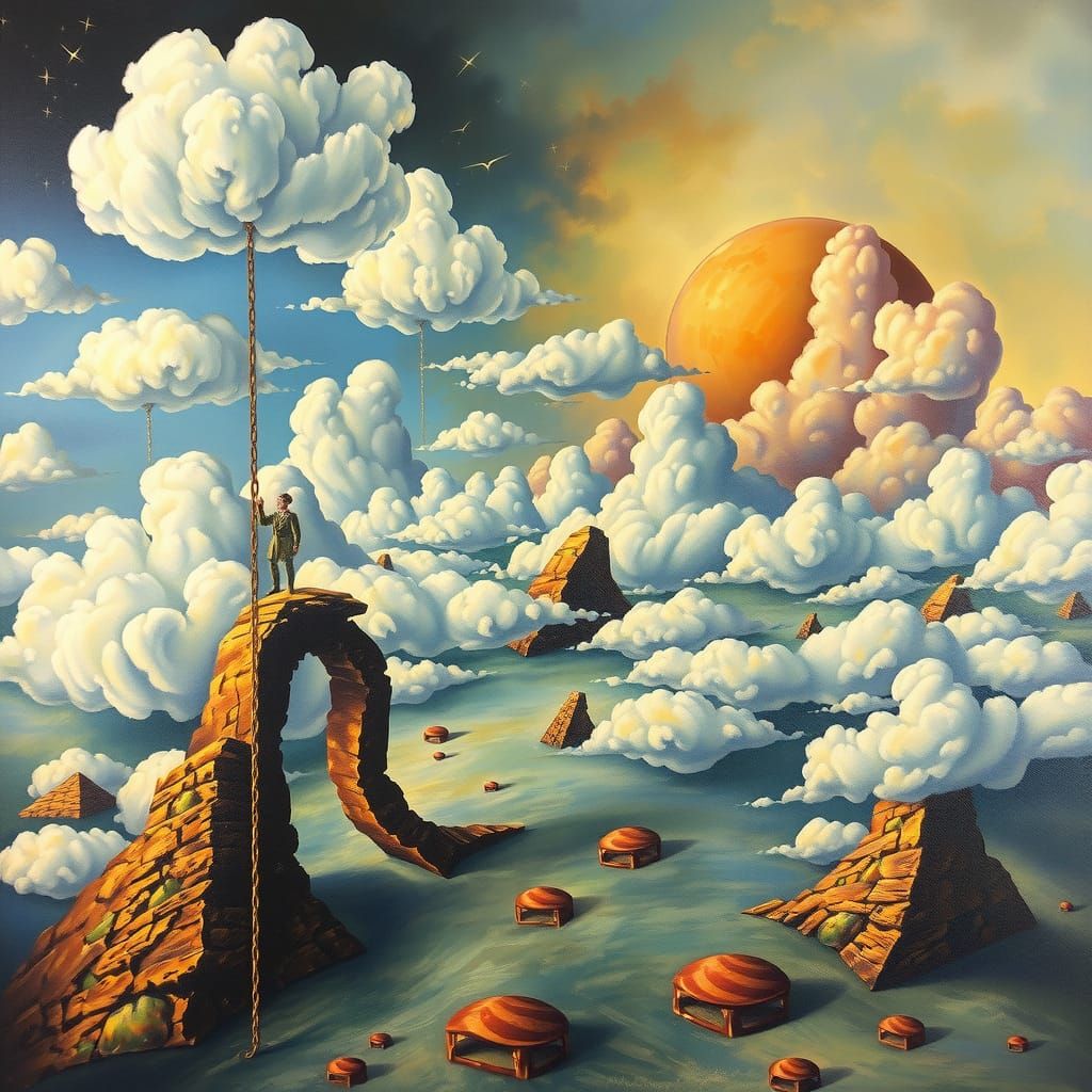 Surreal Solitude: A Dali-esque Dreamscape