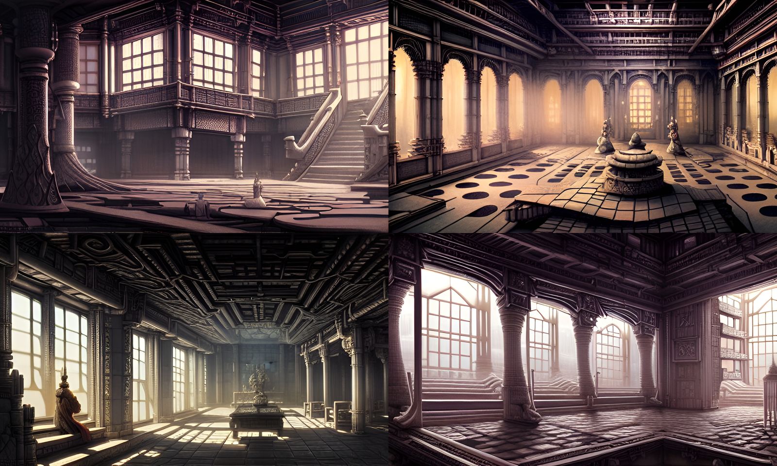 Muzan Kibutsuji's Infinity Castle Interior