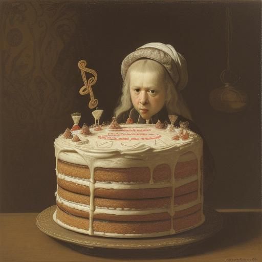 Musical Cake Inspired by Impressionism and Expressionism